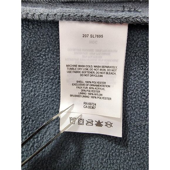 Columbia Interchange Softshell Jacket Size L Gray Full Zip Faux Fur Collar Lined - Picture 9 of 14